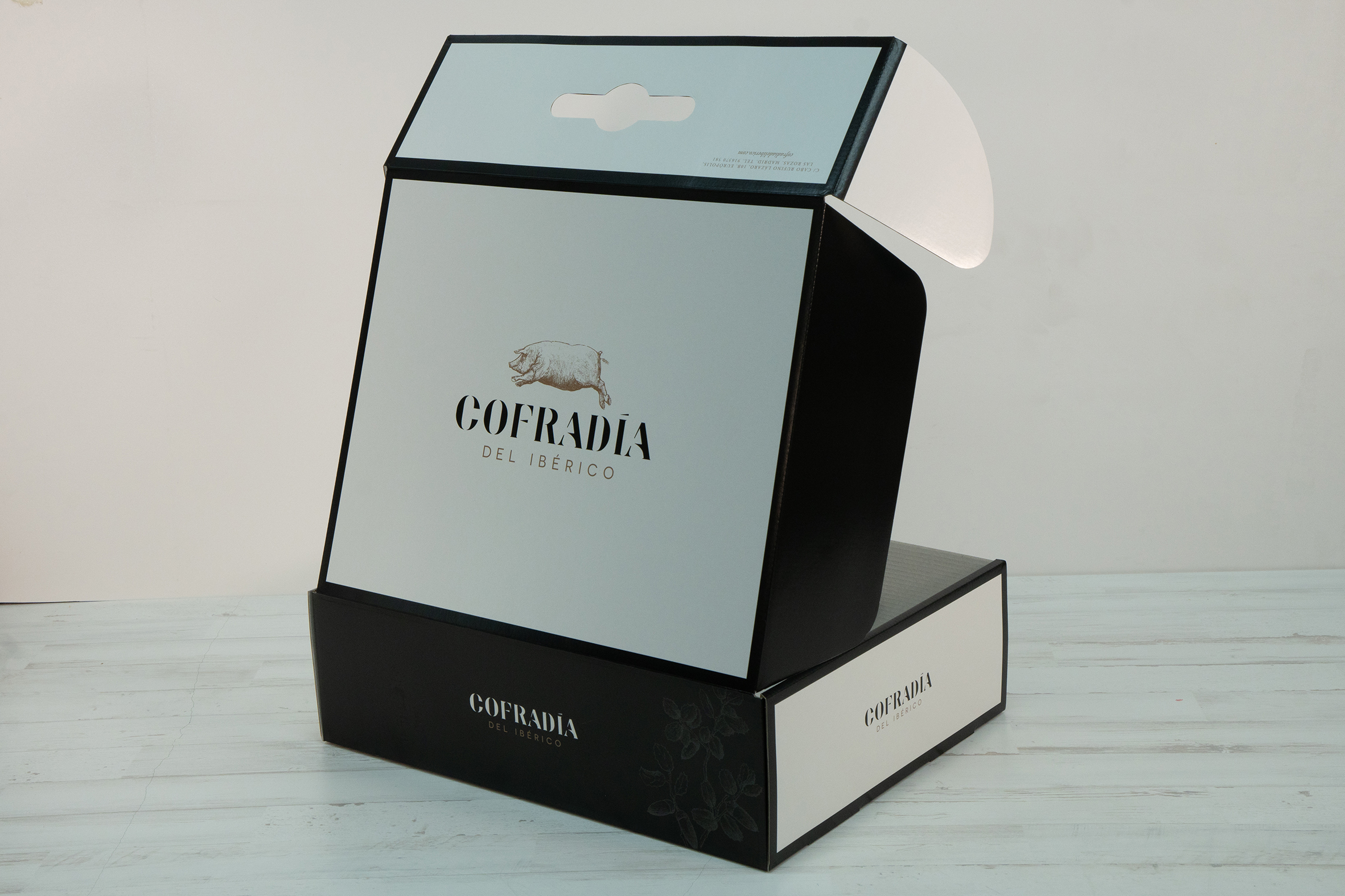 Caja Jamón de bellota ibérico 50% raza ibérica - Imagen 2