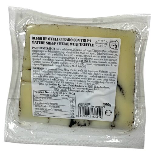 Queso de Oveja Curado con Trufa Negra 200g - Imagen 2