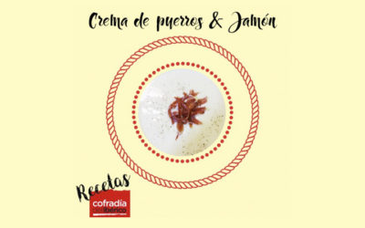Recetas Gourmet: Crema de jamón serrano con puerros para dos